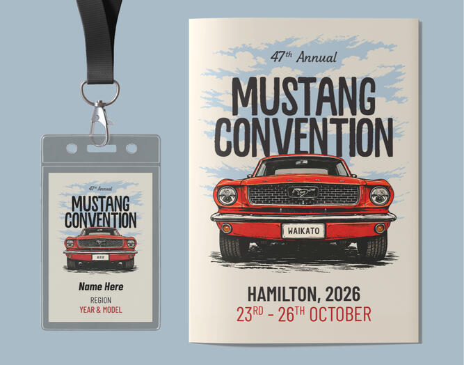 Mustang Convention 2026 branding